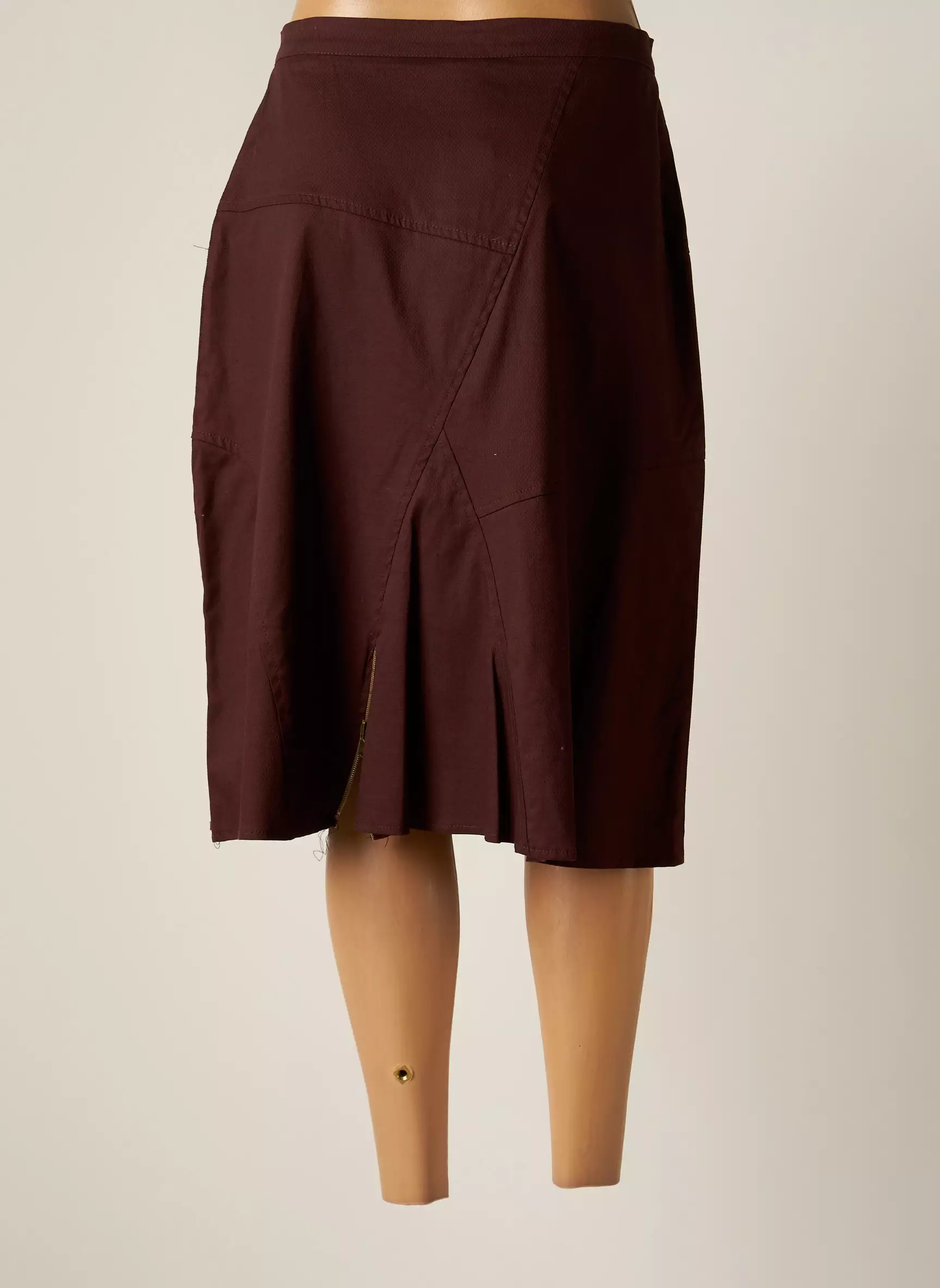 S Quise Jupes Mi Longues Femme couleur marron