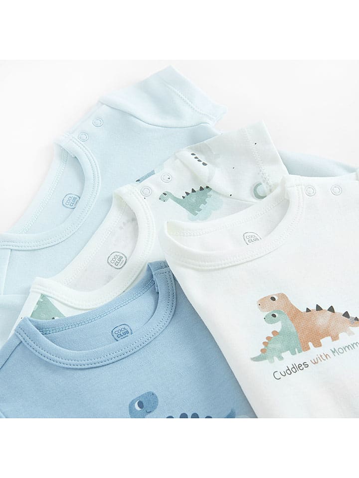 COOL CLUB 4er-Set: Bodys in Hellblau/ Weiß günstig kaufen