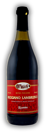 Riunite, Lambrusco Reggiano, Roter Perlwein, DOC, Emilia Romagna  Riunite, Lambrusco Reggiano, Roter Perlwein, DOC, Emilia Romagna   0,75	 Liter - Vol 7,5%