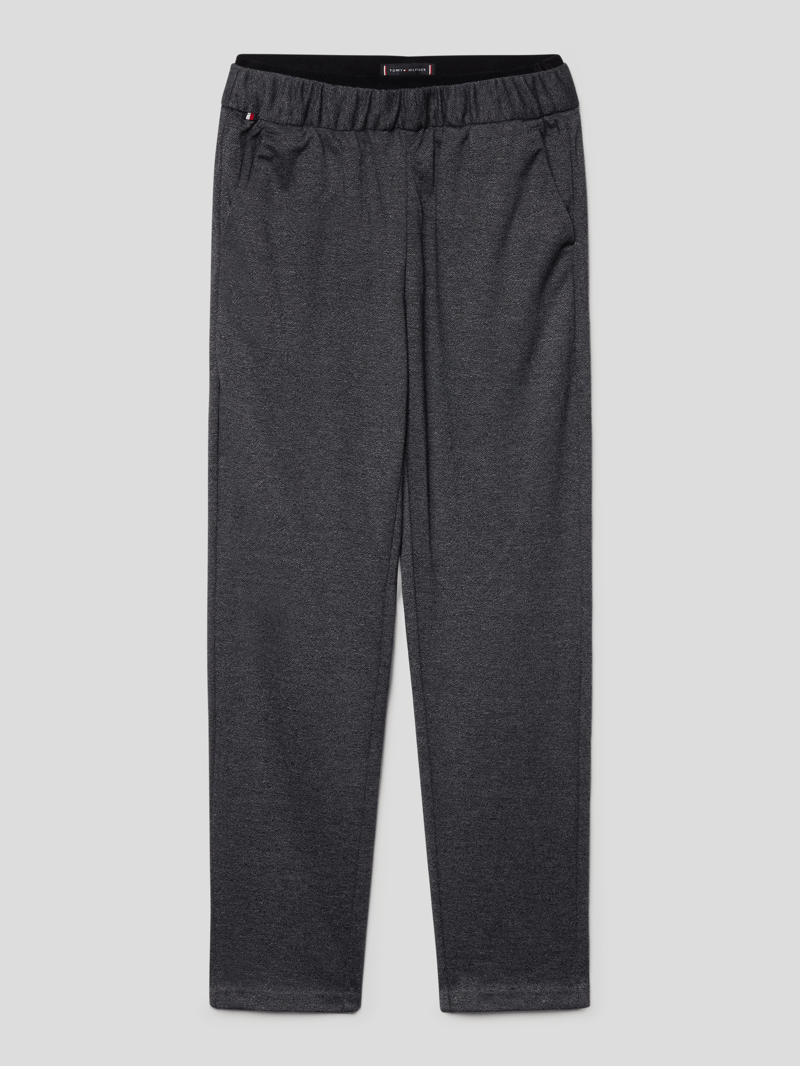 Jogpants mit Label-Detail in mittelgrau meliert