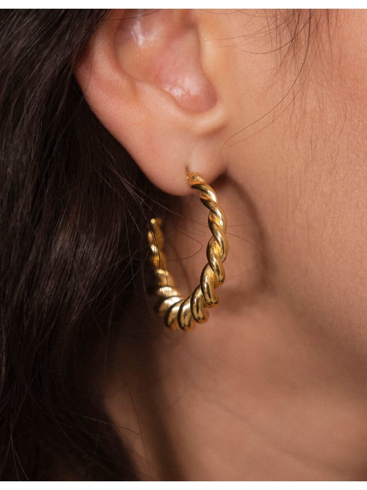 PURELEI Ohrringe Twisted in Gold günstig kaufen onesize