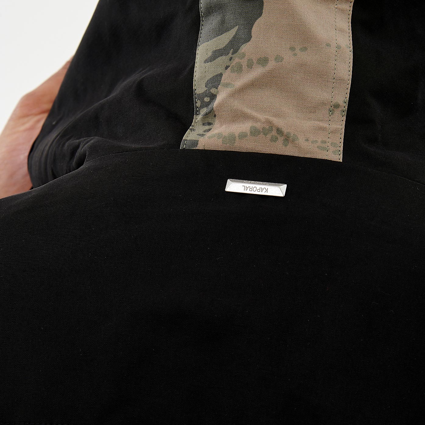 NABIA  Parka noire et camouflage Homme