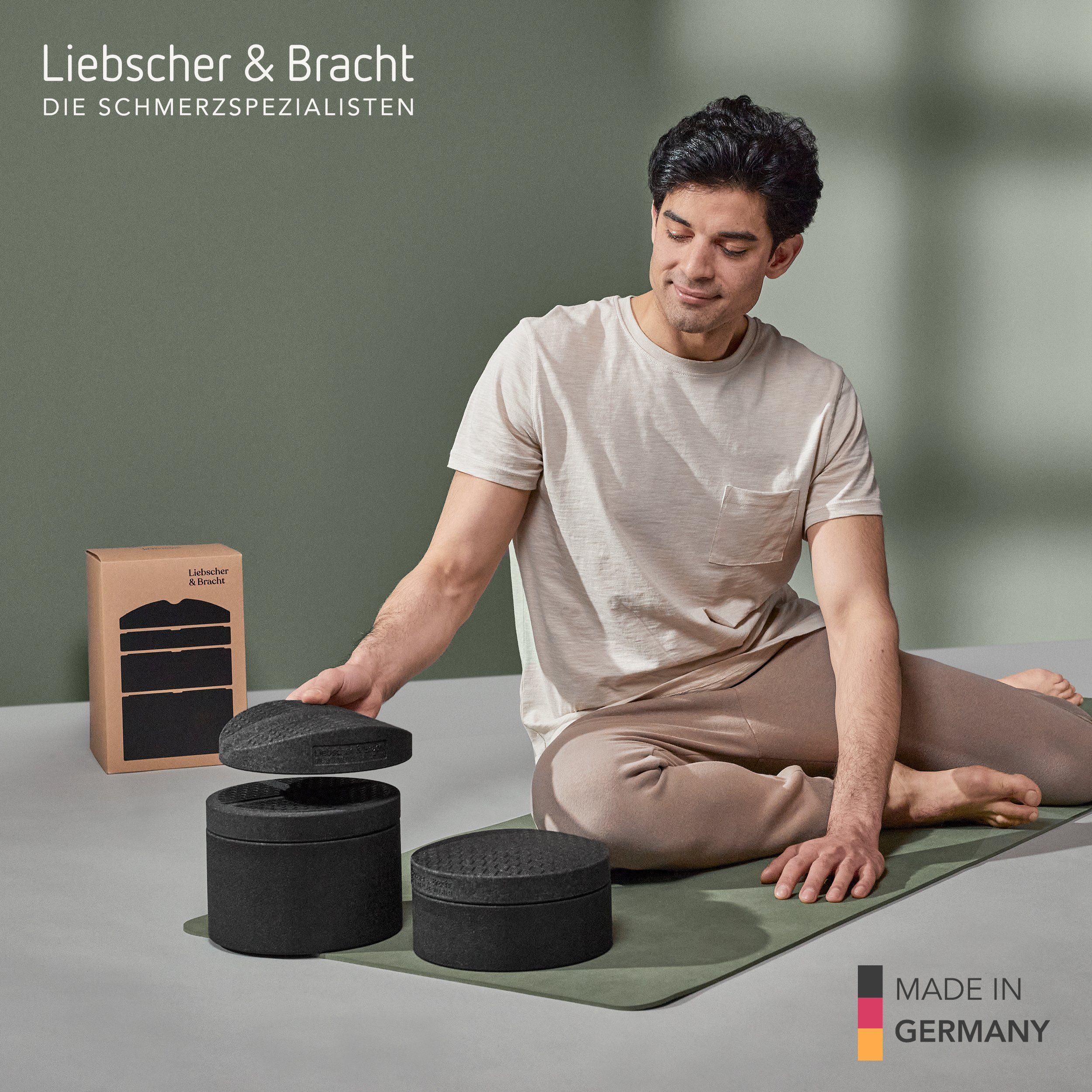 Liebscher & Bracht Rückentrainer Liebscher & Bracht Original Rückenretter, (2 Aufsätze, 3 Sockel), 5-tlg., Rückenstrecker, Brust- & Rückendehner, Rückentrainer Made in Germany), Rückenstrecker