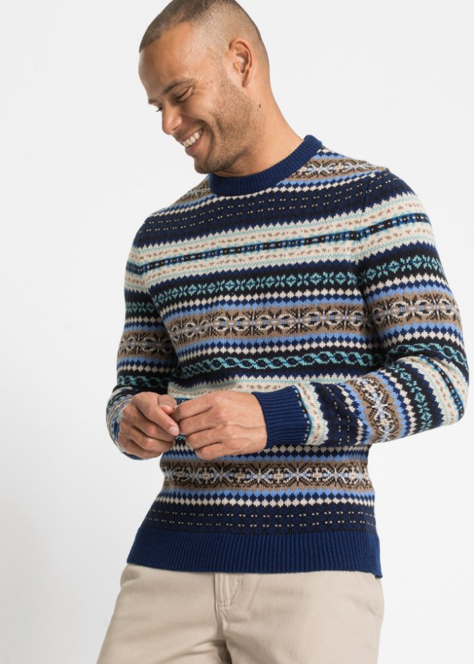Norweger Pullover mit recyceltem Polyacryl