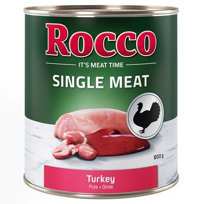 20 + 4 gratis! Sparpaket Rocco Single Meat 24 x 800 g