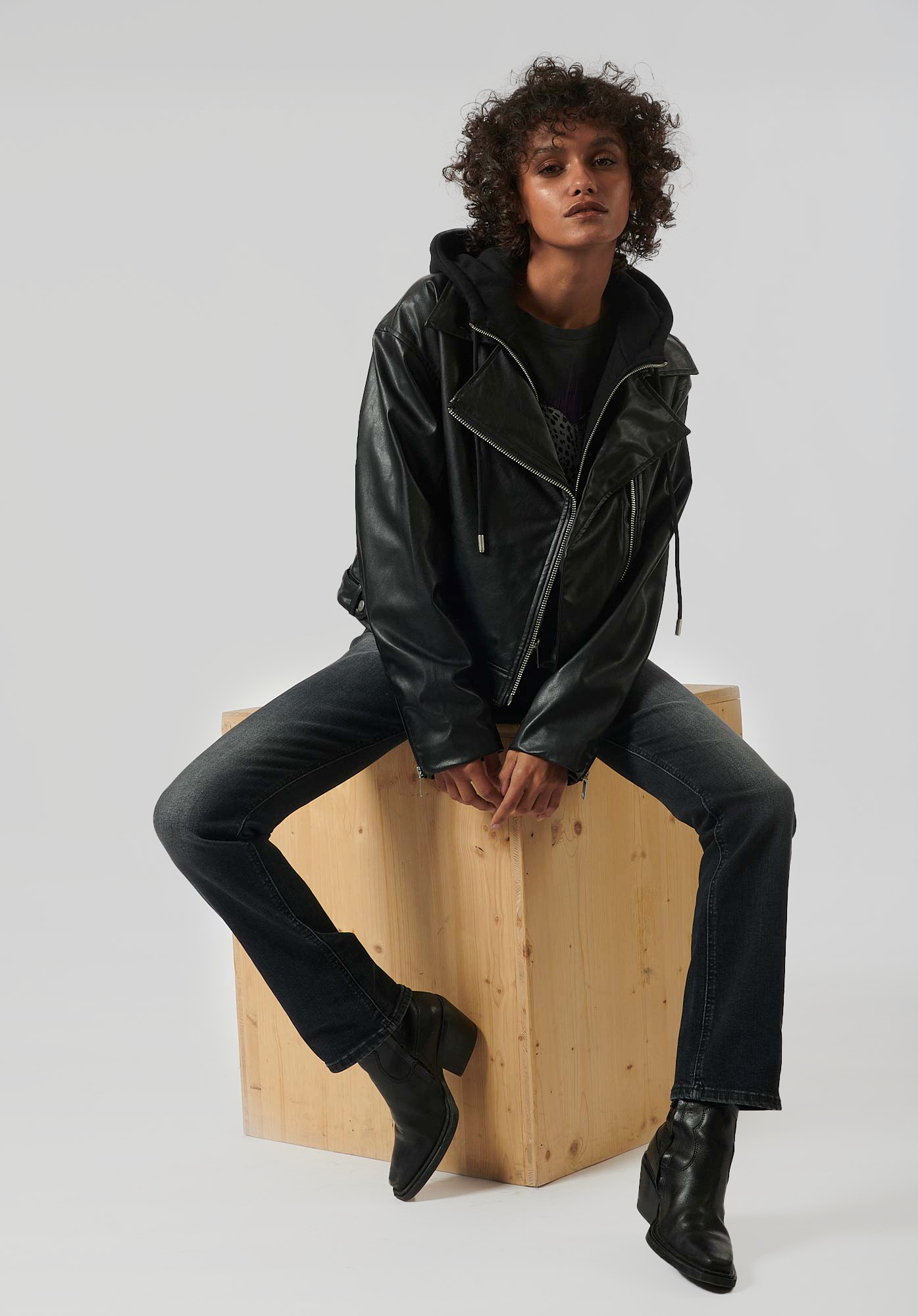 POOL   Veste noire femme
