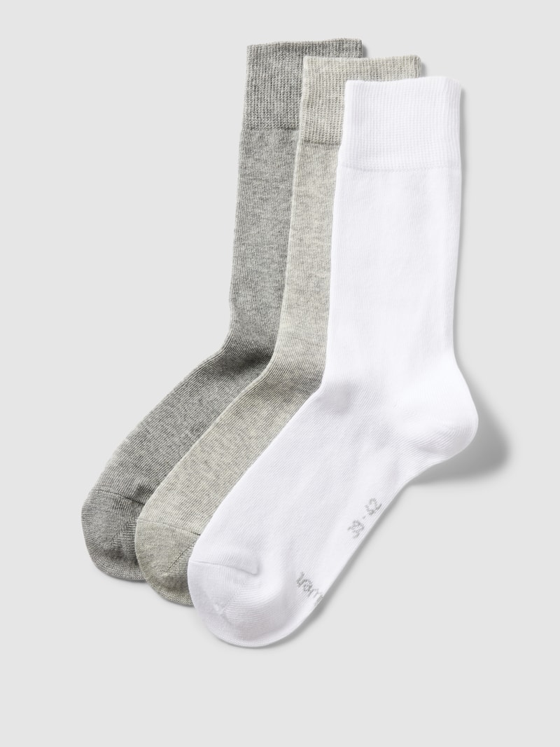 Socken mit Label-Detail im 3er-Pack in weiß