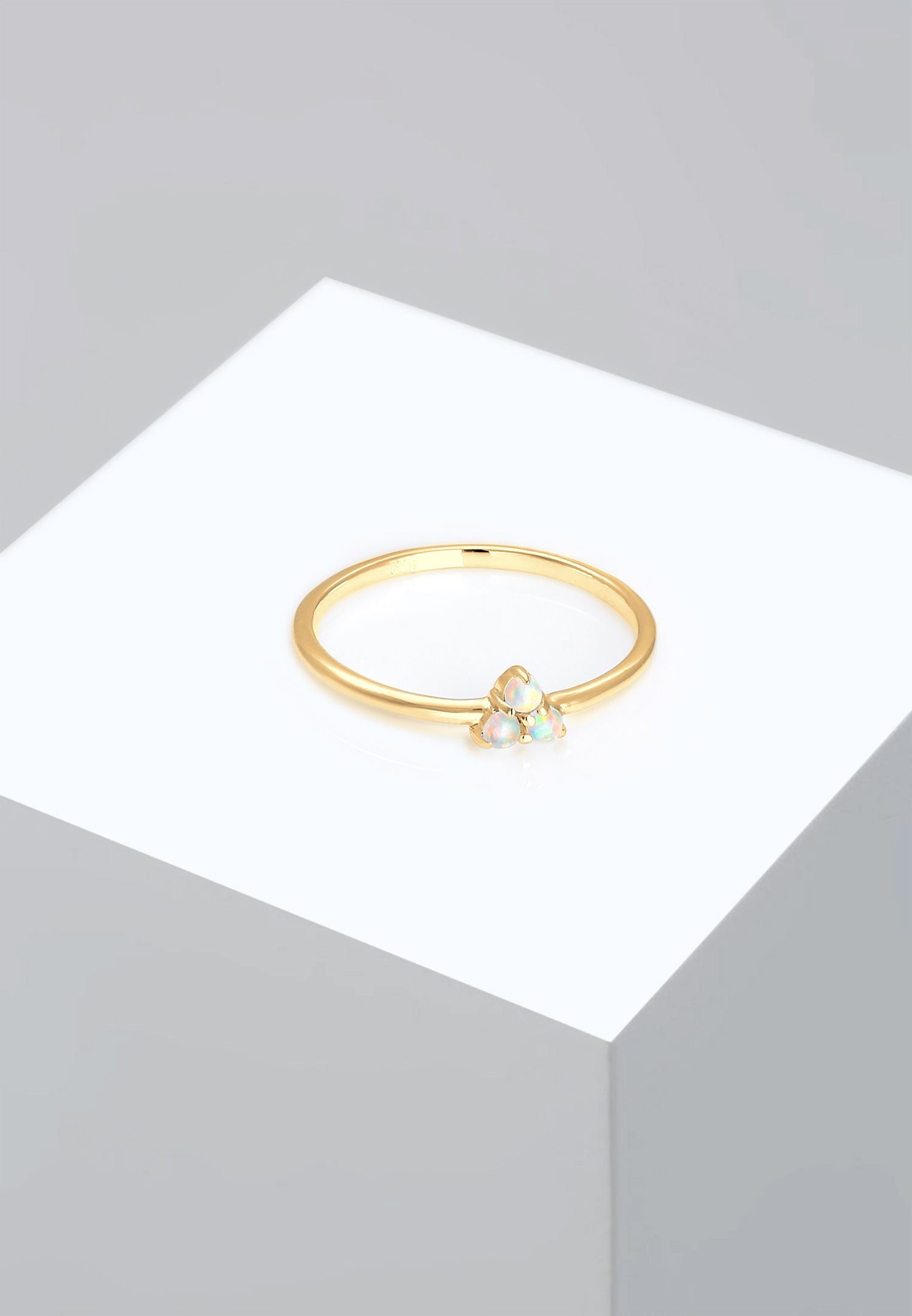 Elli Circle Geo Trend Opal 925 ezüst
