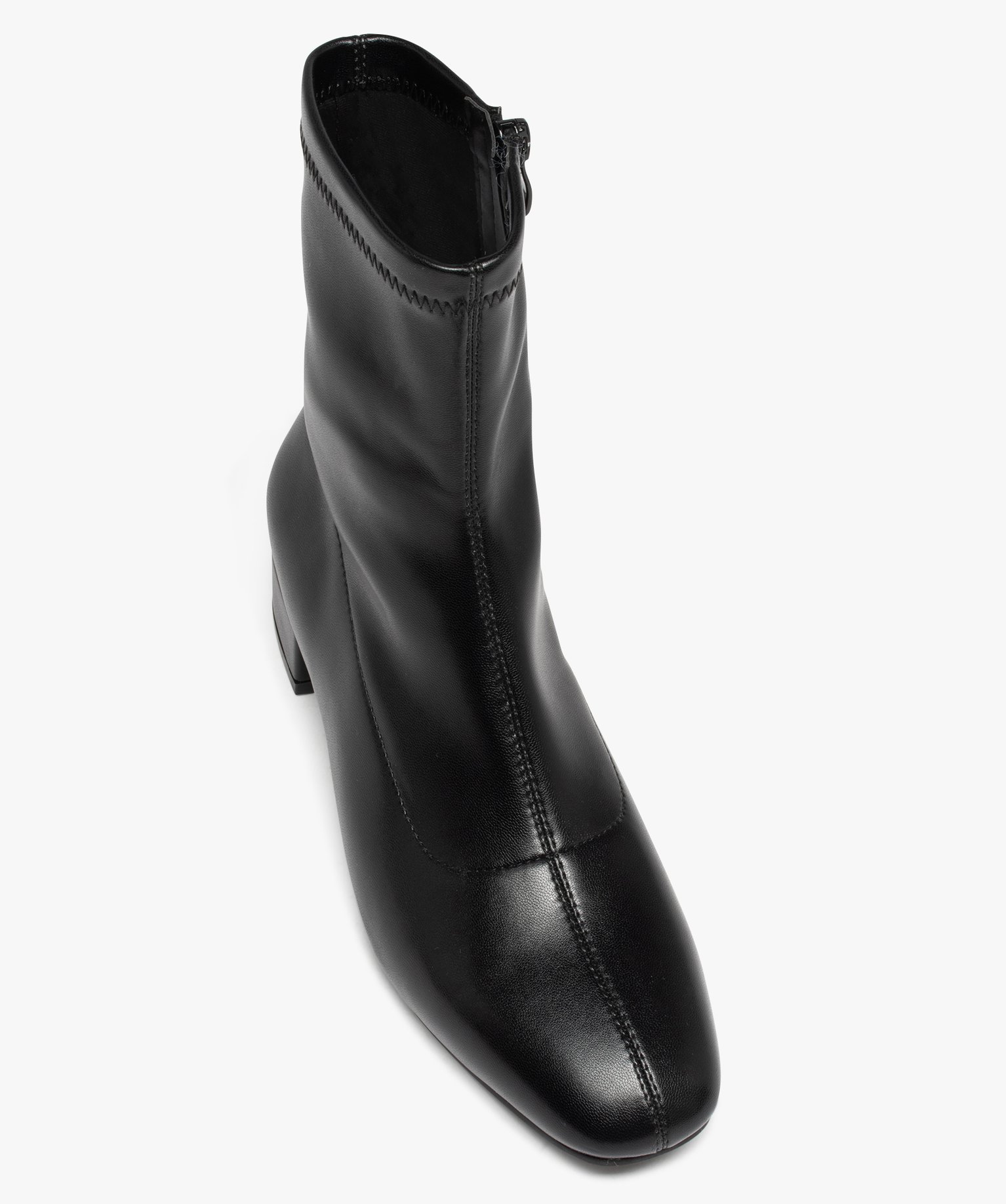 Boots chaussettes à tige souple femme noir | GEMO