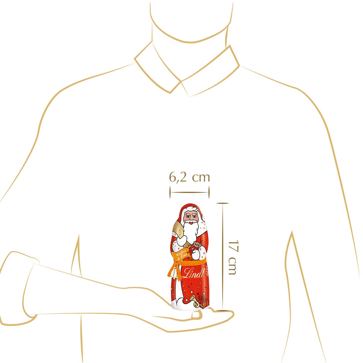 Weihnachtsmann Waffel & Zimt, 125g