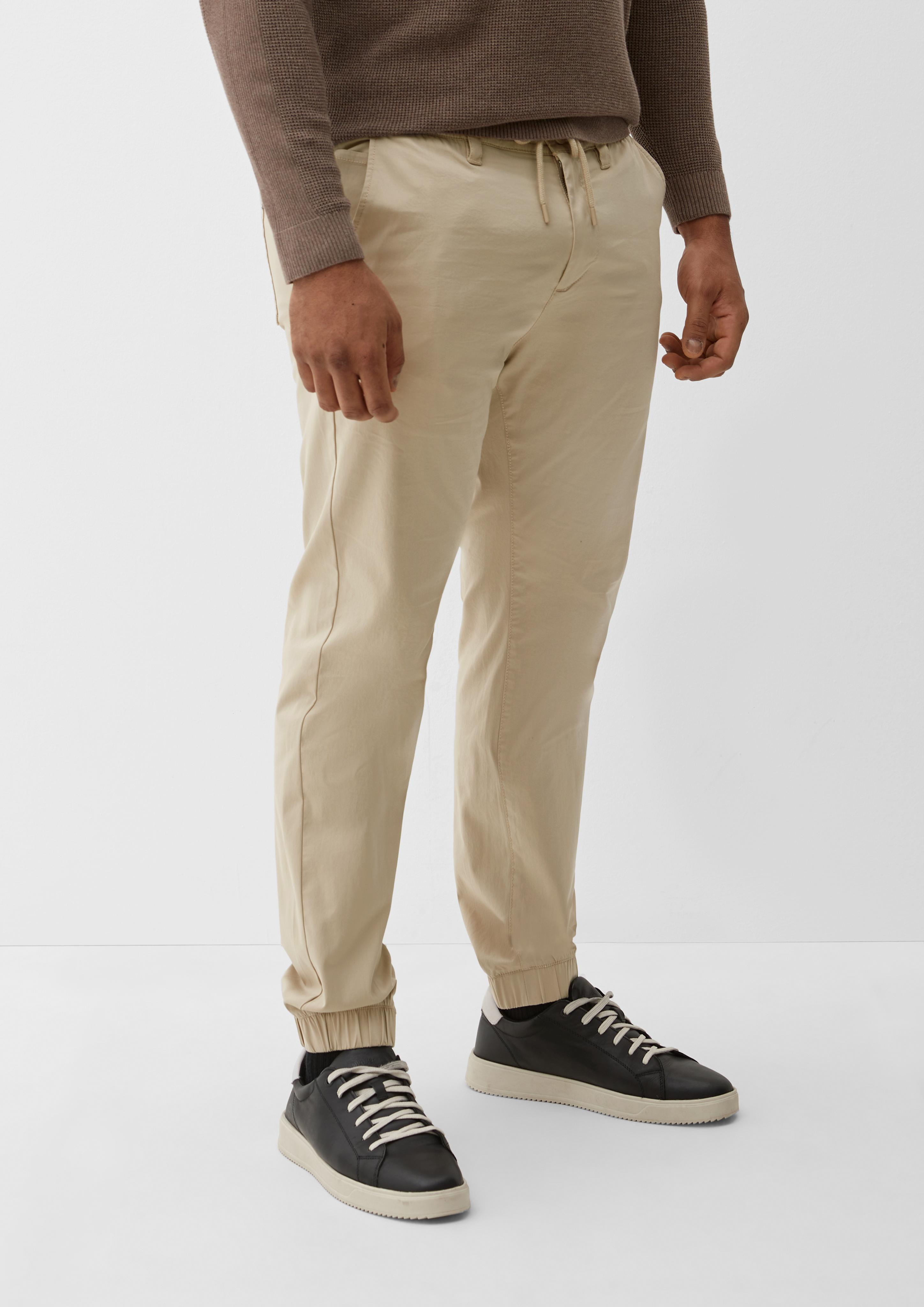 Regular: Twill-Hose mit Elastikbund  2133120-8155