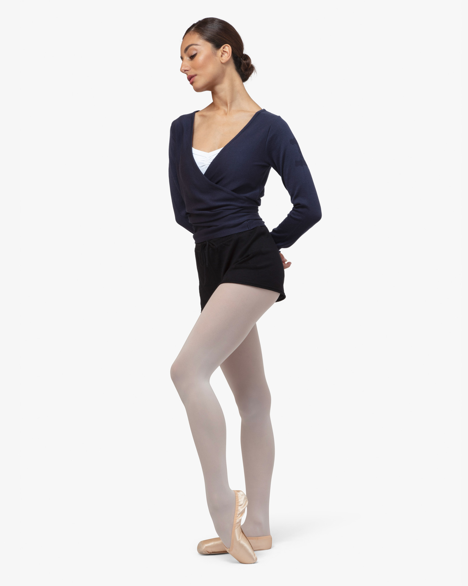 Knitted wrap-over
