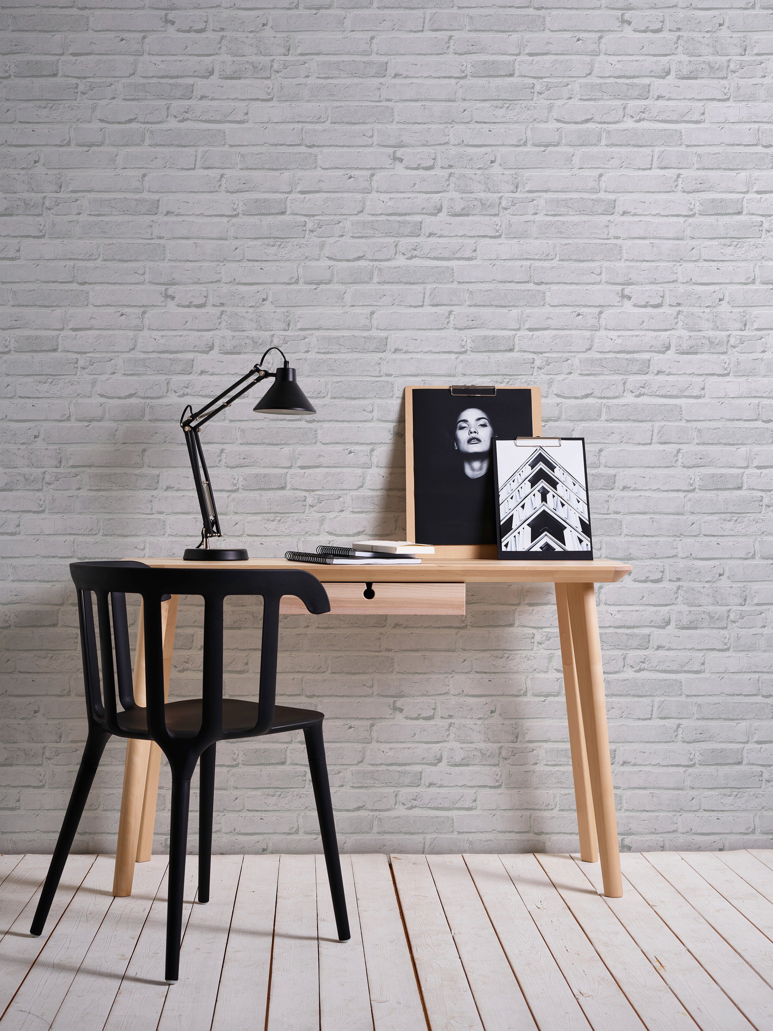 living walls Vliestapete Best of Wood`n Stone 2nd Edition, Steinoptik, Landhaus Tapete Stein