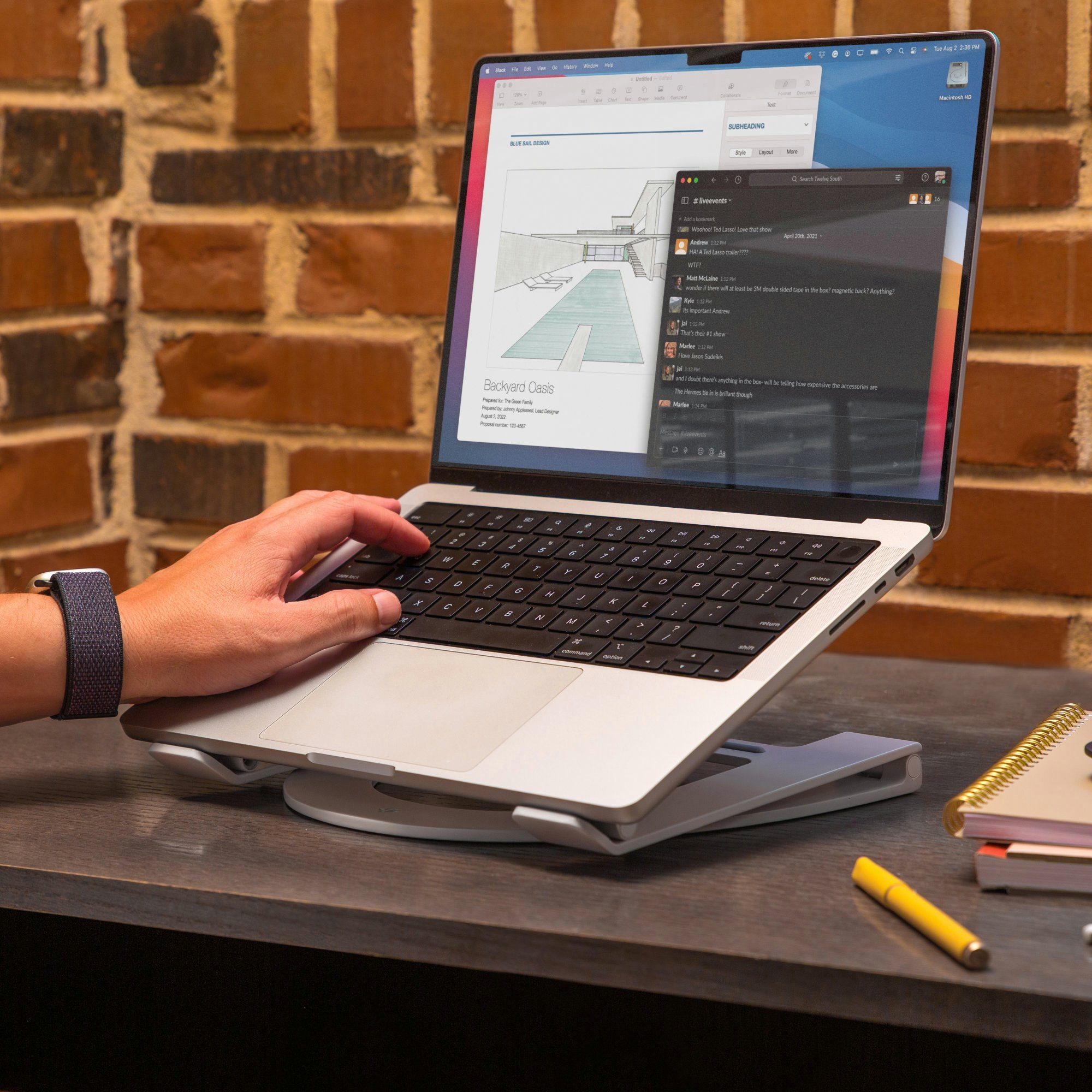 Twelve South Curve Flex - justierbarer Aluminum Stand für MacBook, Notebooks Laptop-Ständer, (Universal bis 22 Zoll)