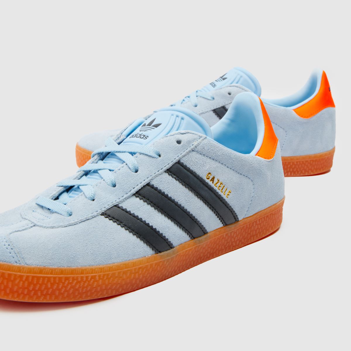 adidas ljusblå Gazelle Pojkar Ungdomsskor