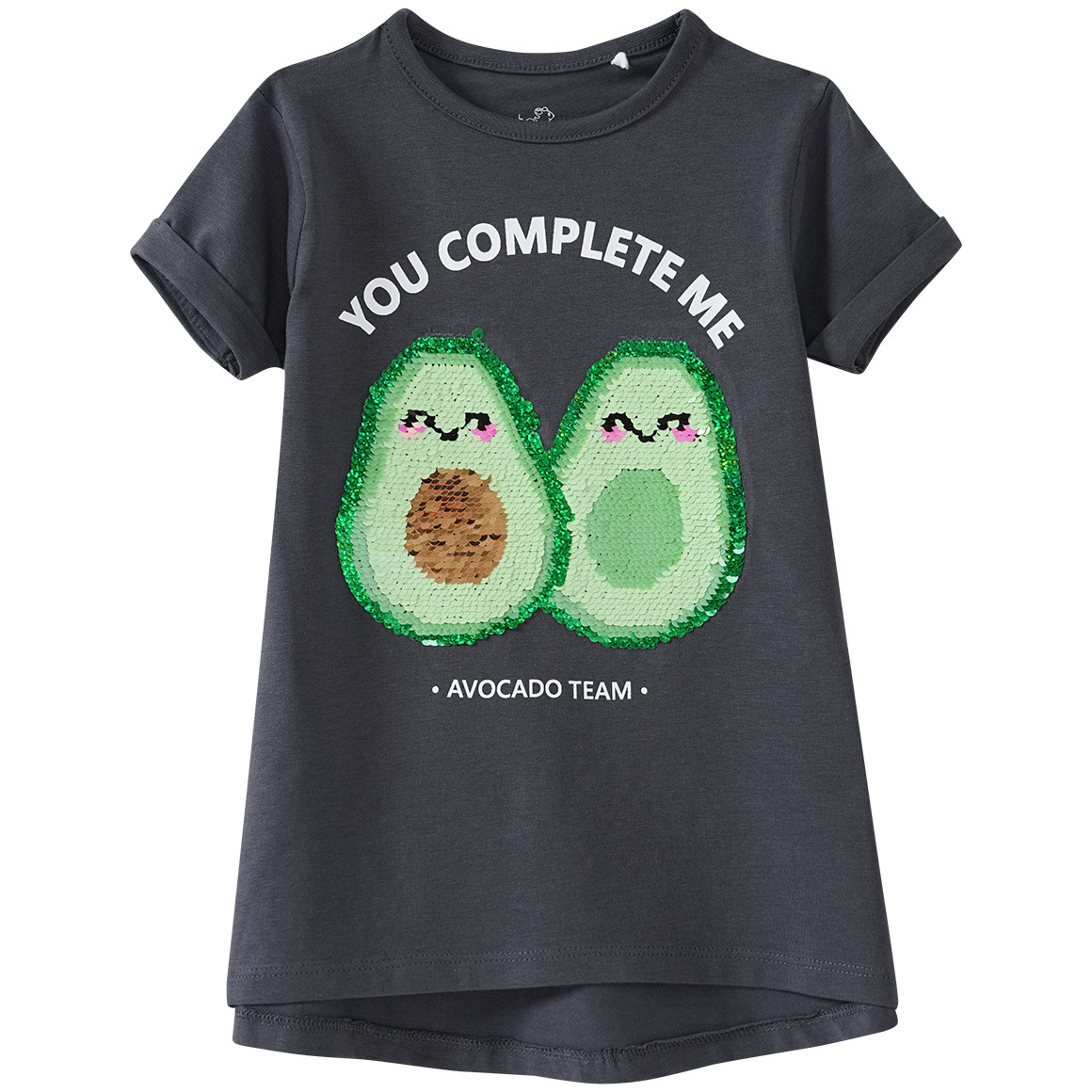 Mädchen T-Shirt mit Wendepailletten