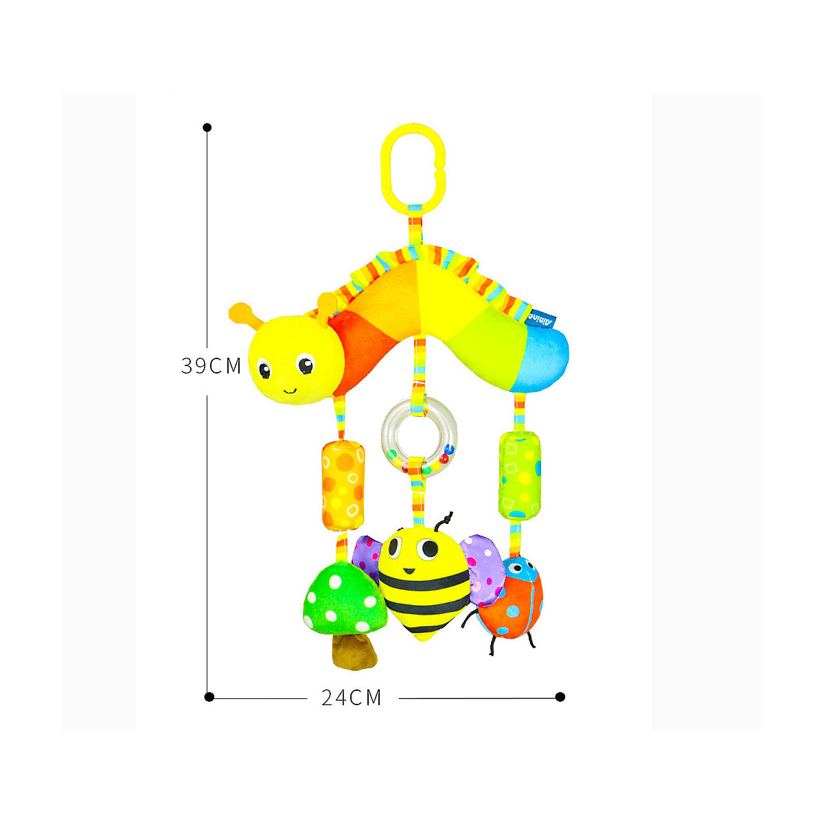 Cartoon Tier Windspiel Spielzeug Bunte Baby Auto hängen Spielzeug