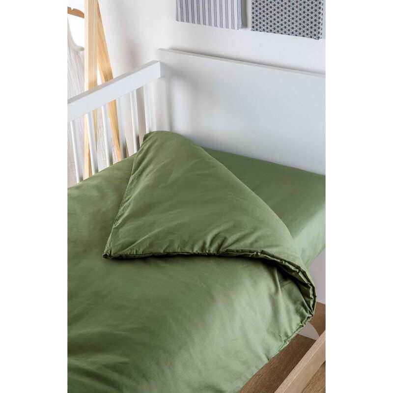 Housse de couette bébé unie en Coton Bio