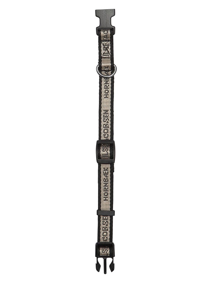 VOV & VUF Hundehalsband in Schwarz/ Creme günstig kaufen 28 cm