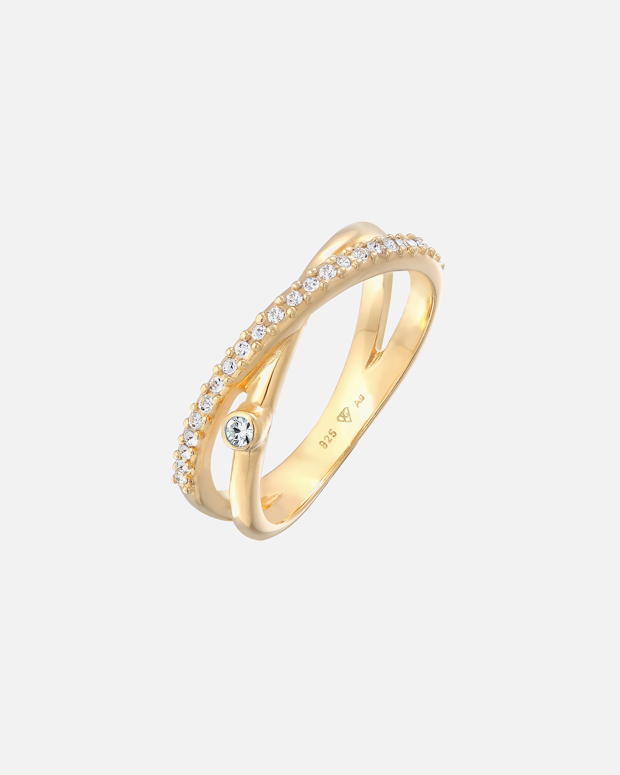 Robe portefeuille Elli pour femme, en forme de X, ornée de cristaux étincelants en argent sterling 925.