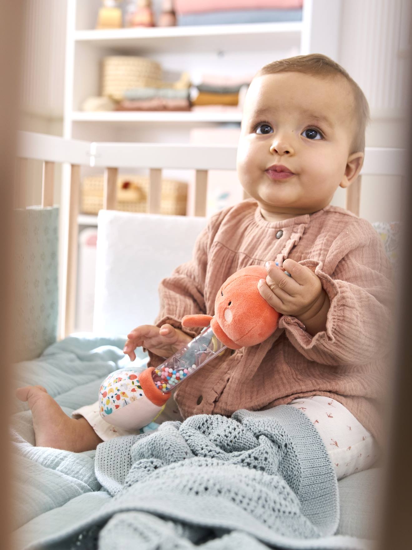 Vertbaudet Baby Regenmacher DAS SÜßE LEBEN - rot