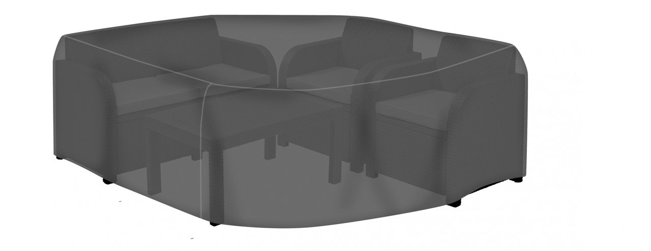 Tepro Universal Abdeckhaube - Loungegruppe groß, schwarz