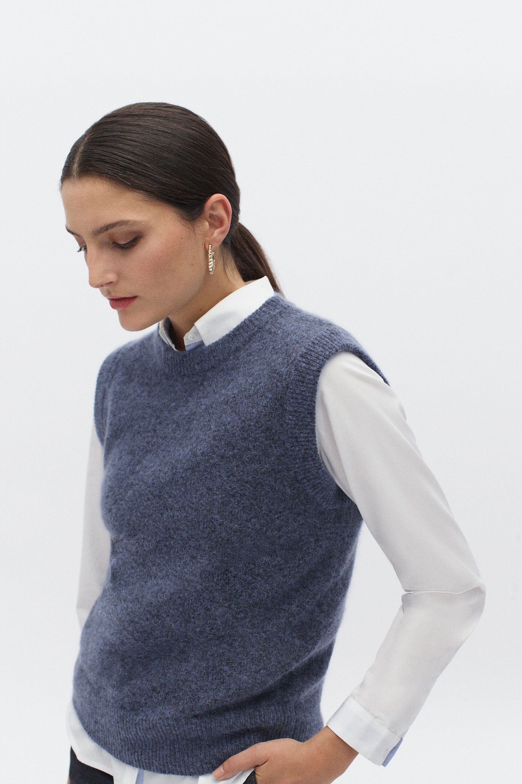 pull boris denim double stone femme