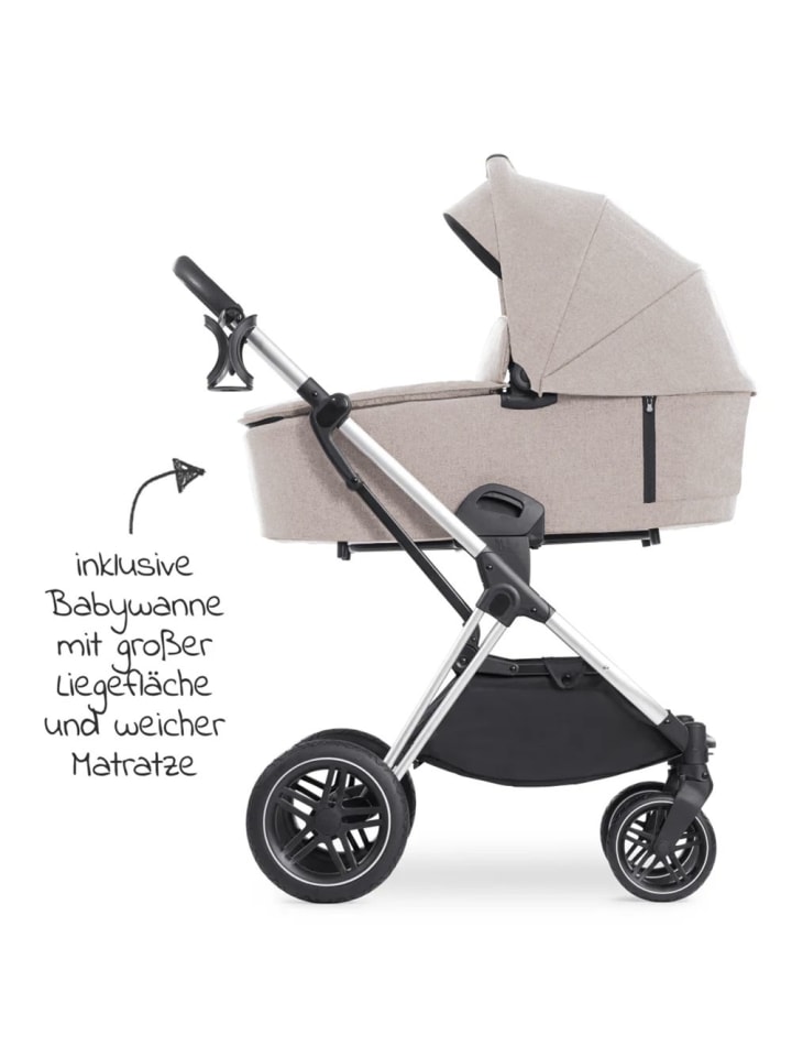 Hauck 4in1 Kinderwagen-Set Vision X Trio Set - inkl. i-Size in beige,schwarz günstig kaufen onesize