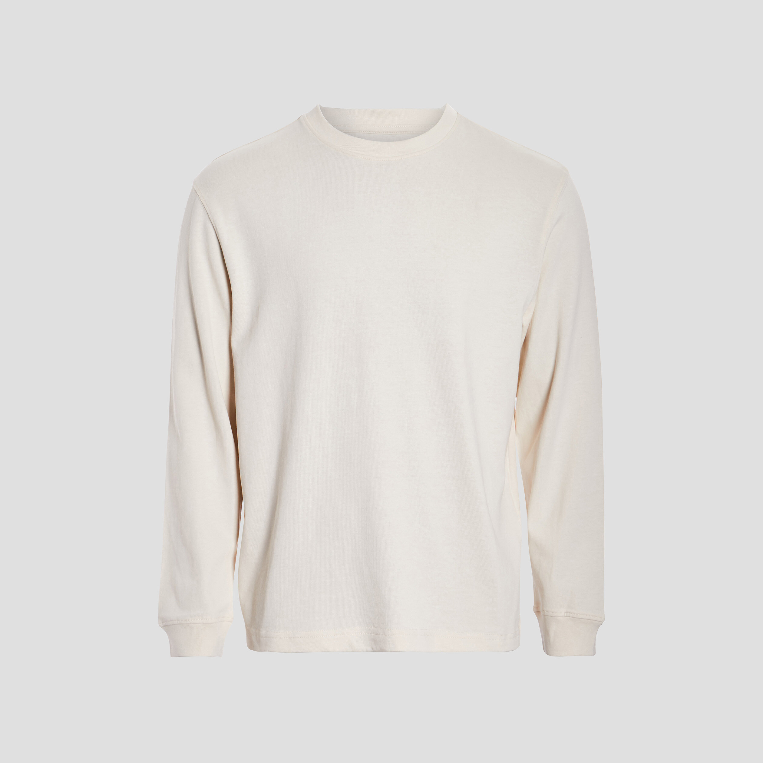 T-shirt manches longues creme homme | La Halle