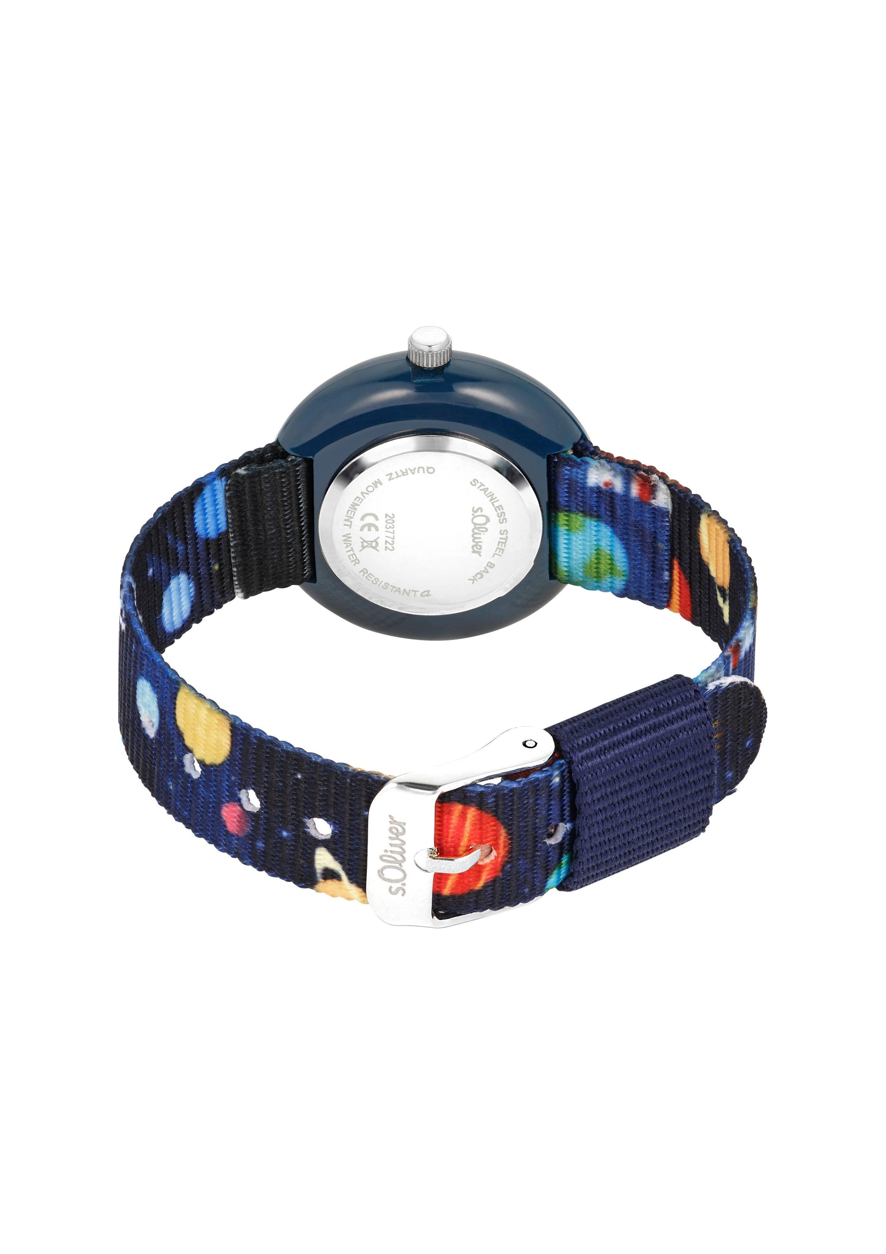 Textilband-Armbanduhr mit Weltall-Motiv  6009576-55B0