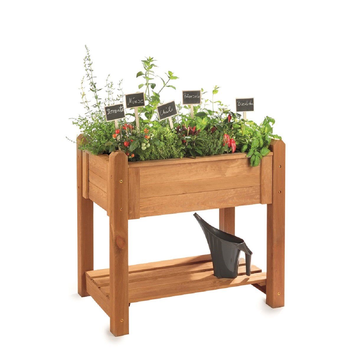 NATIV Hochbeet Hochbeet aus Holz mit Frühbeetaufsatz
