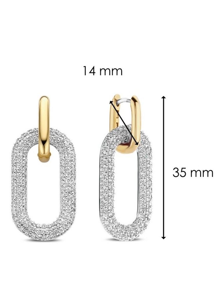 TI SENTO - Milano  Oorringen verguld 7844ZY