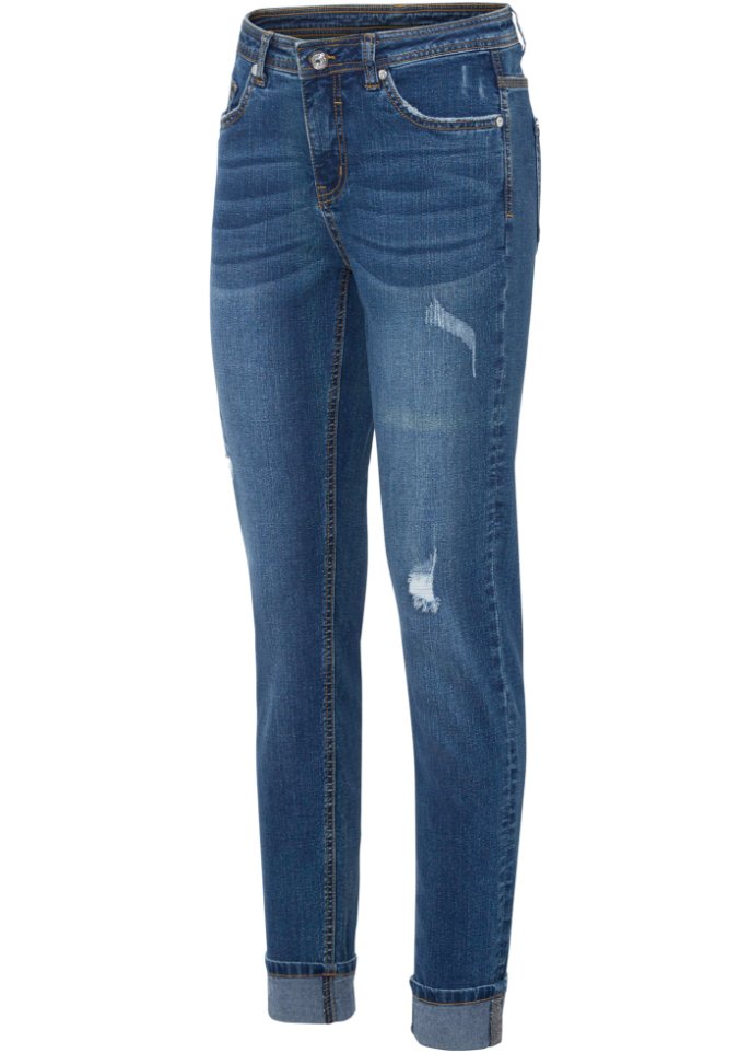 Jeans mit umgeschlagenem Bein