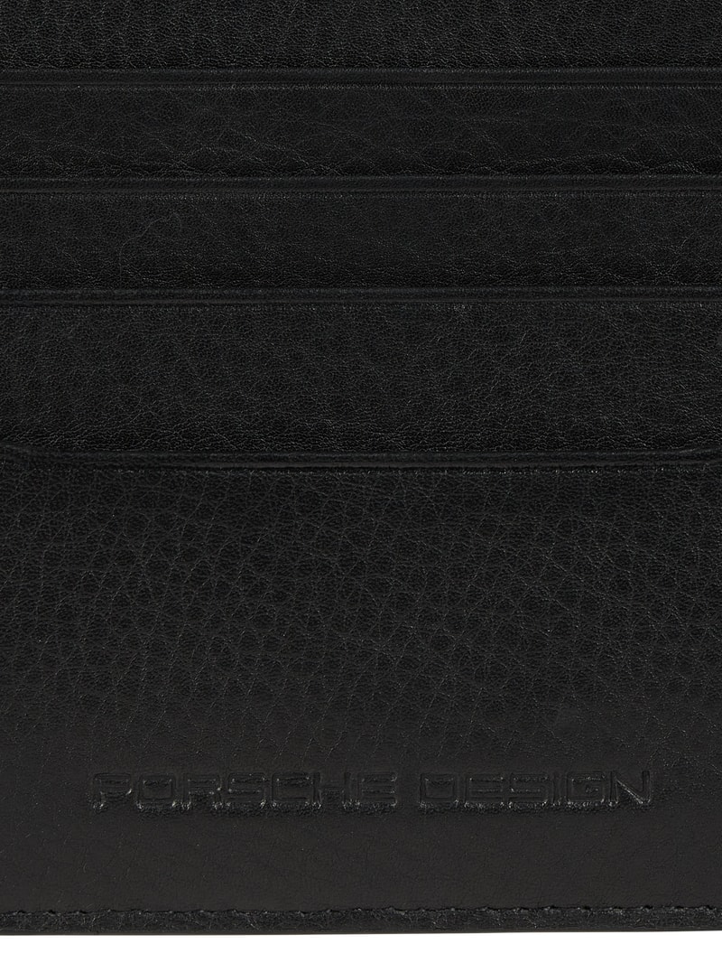 Kartenetui aus Leder in schwarz