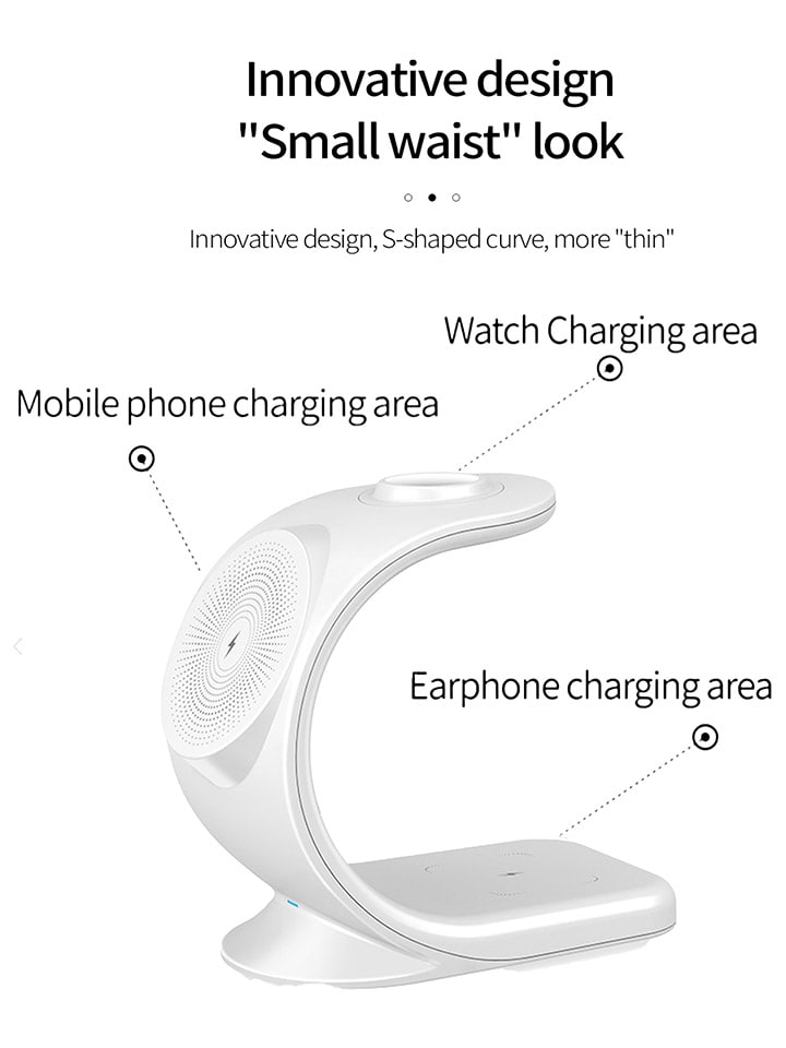 SmartCase Kabellose 3-in-1-Ladestation in Weiß günstig kaufen onesize