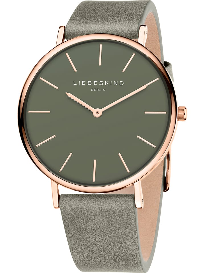 Liebeskind Quarzuhr in Grün/ Roségold günstig kaufen onesize