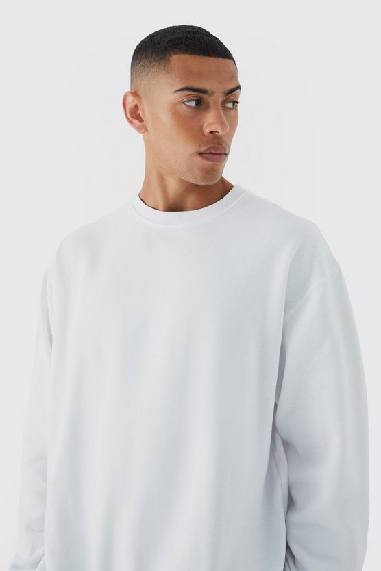 Basic Oversize Rundhals-Sweatshirt