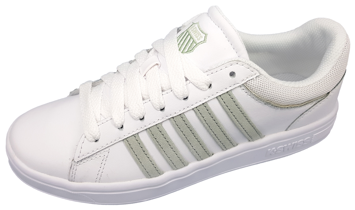 K-Swiss Court Winston LOW 96154-199-M Weiß white/frosty green