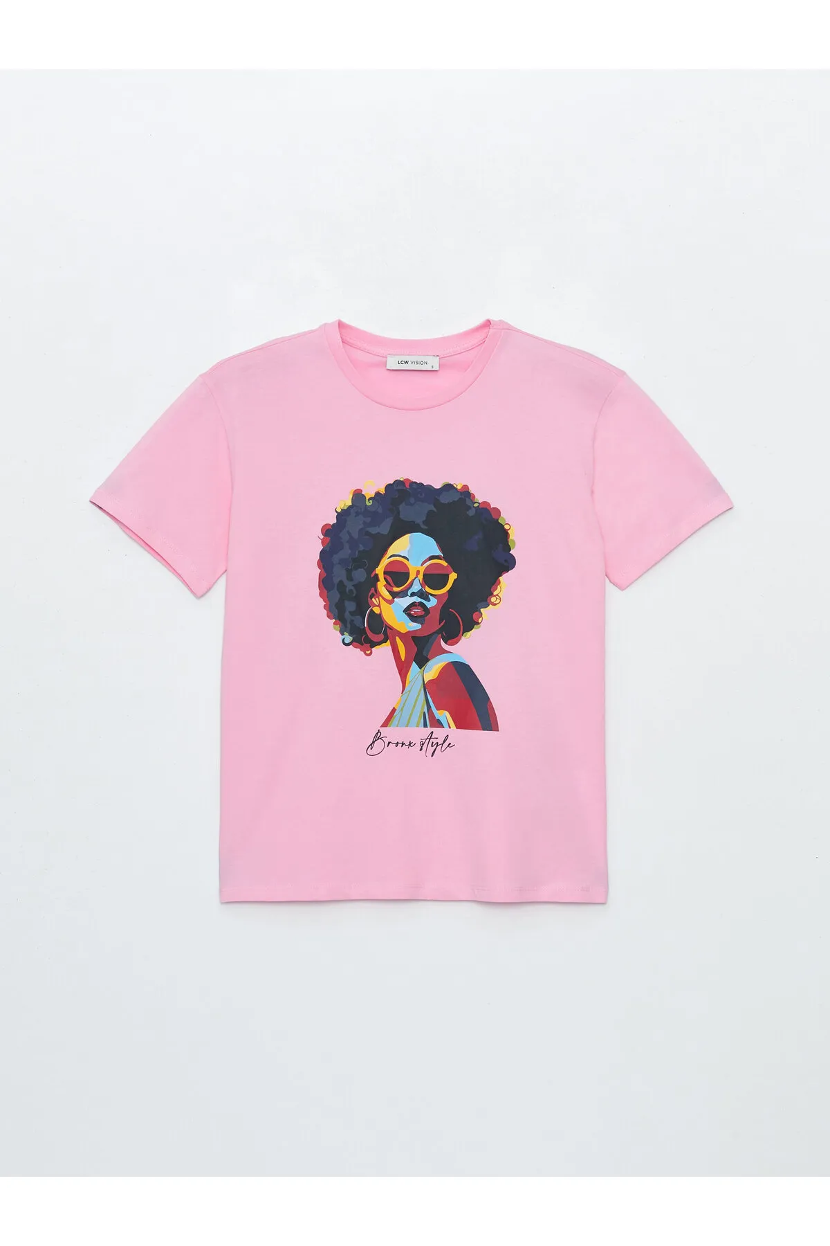 LC Waikiki  T-Shirt - Rosa - Regular Fit