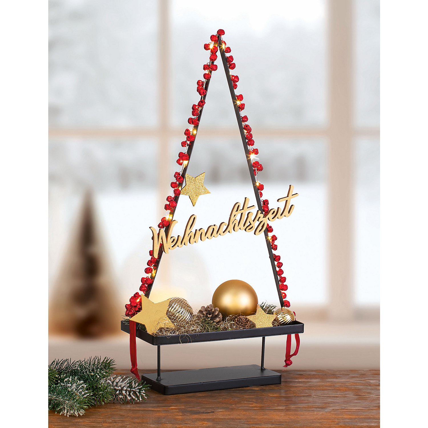 Weihnachtskugeln aus Glas, 4 cm, 6 cm, 8 cm Ø, 16 Stück