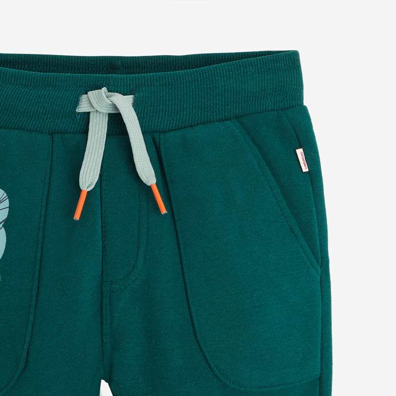 Jogging bébé garçon vert en coton recyclé Catimini