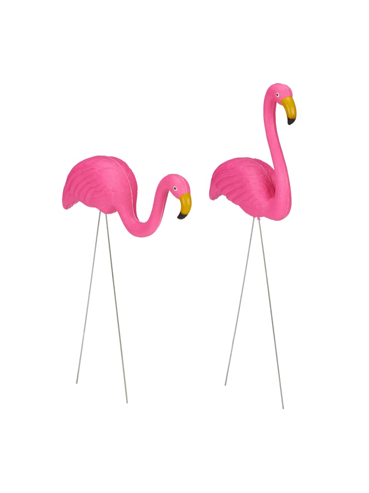 relaxdays 2tlg. Flamingofigur Set in Pink günstig kaufen onesize