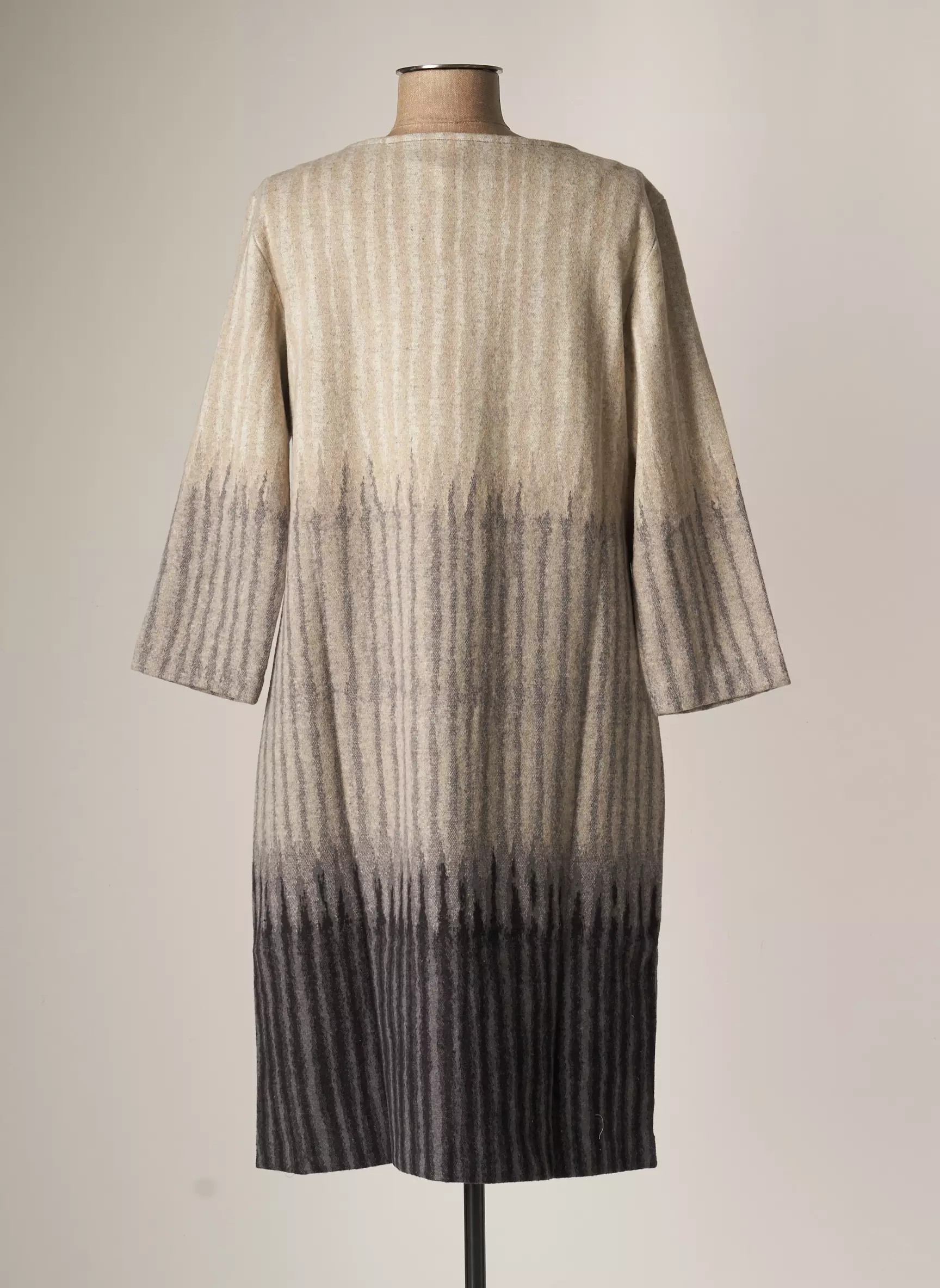 Blanc Boheme Robes Mi Longues Femme couleur gris