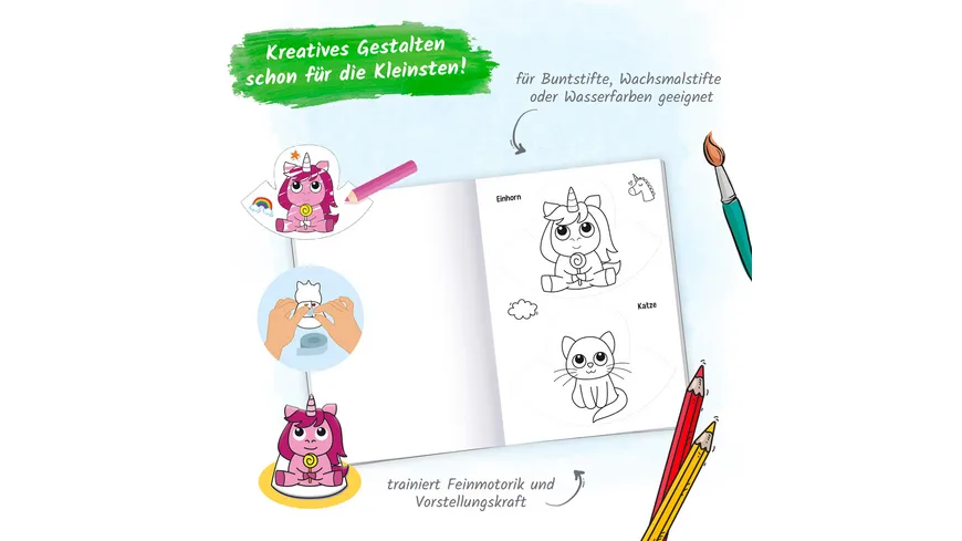 Trötsch Malbuch Bastelbuch Mein erstes Mal- und Bastelbuch Bunte Tierwelt