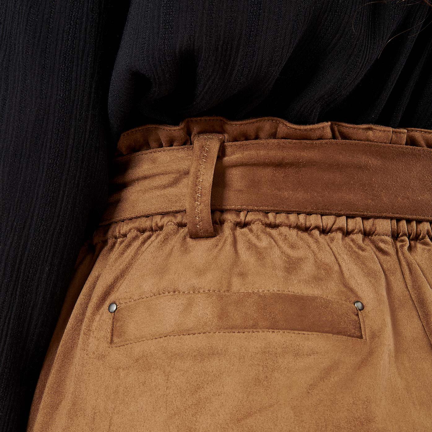 BELIZ  Short marron femme
