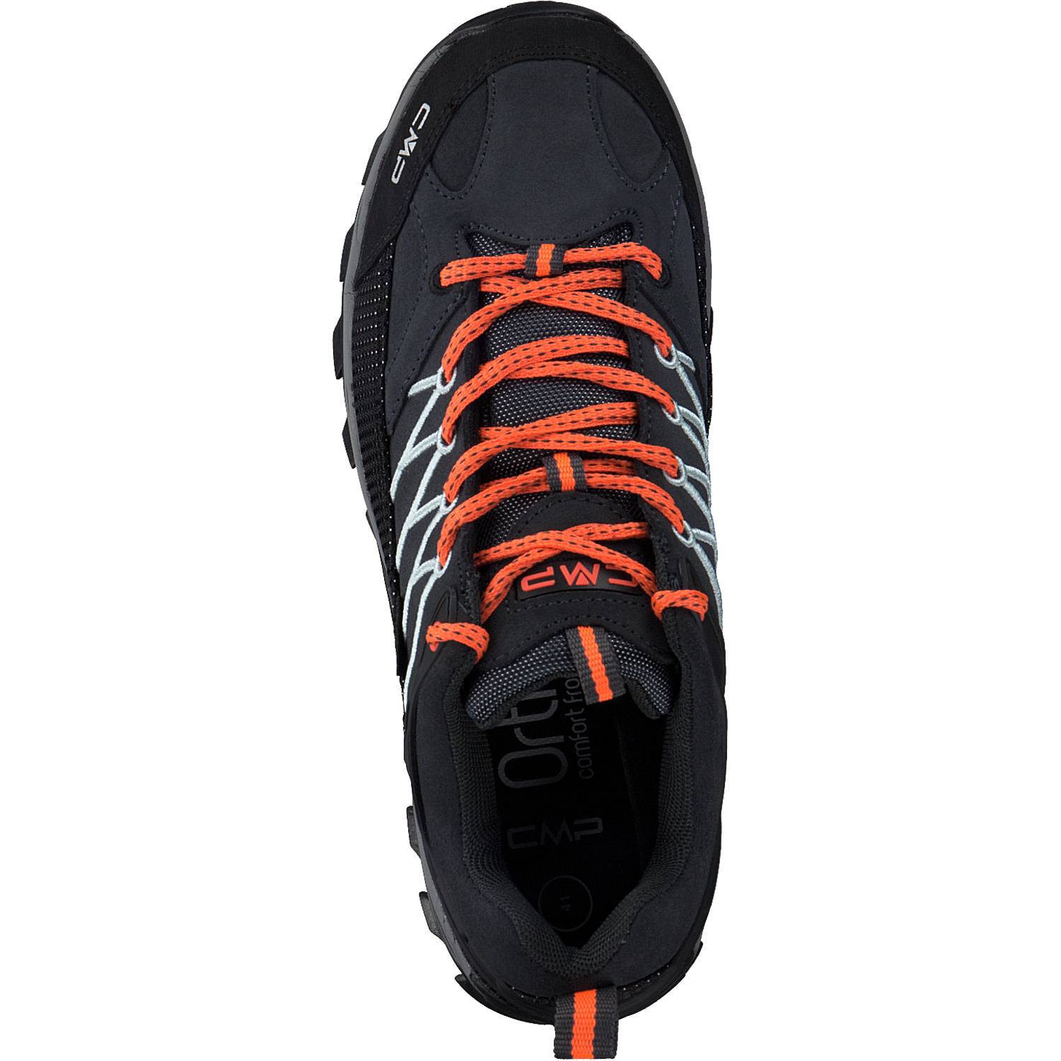 CMP Rigel Low 3Q13247, Trekkingschuhe, Herren, Schwarz/Orange