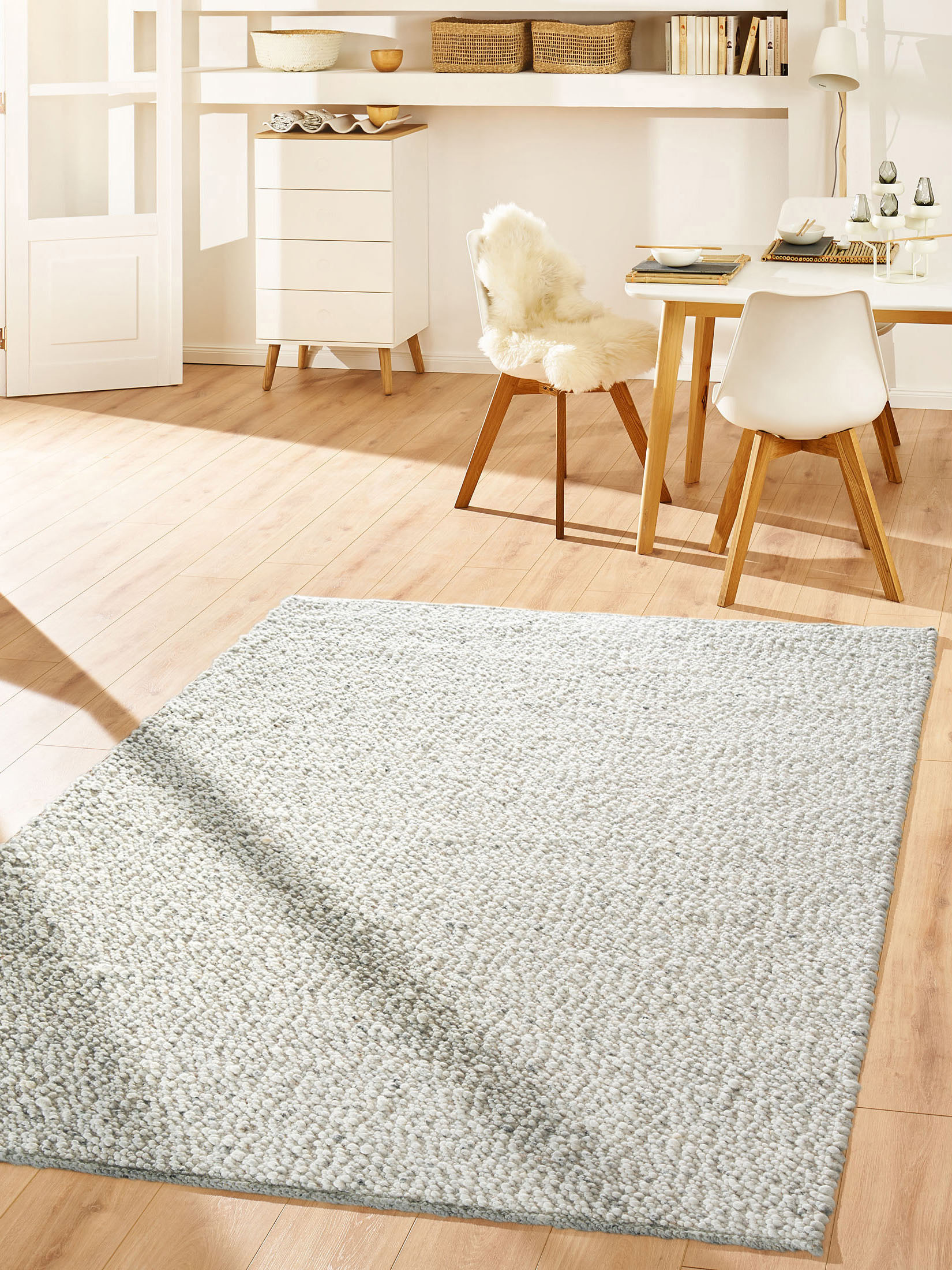 Skagen Woll-Teppich, Steingrau
