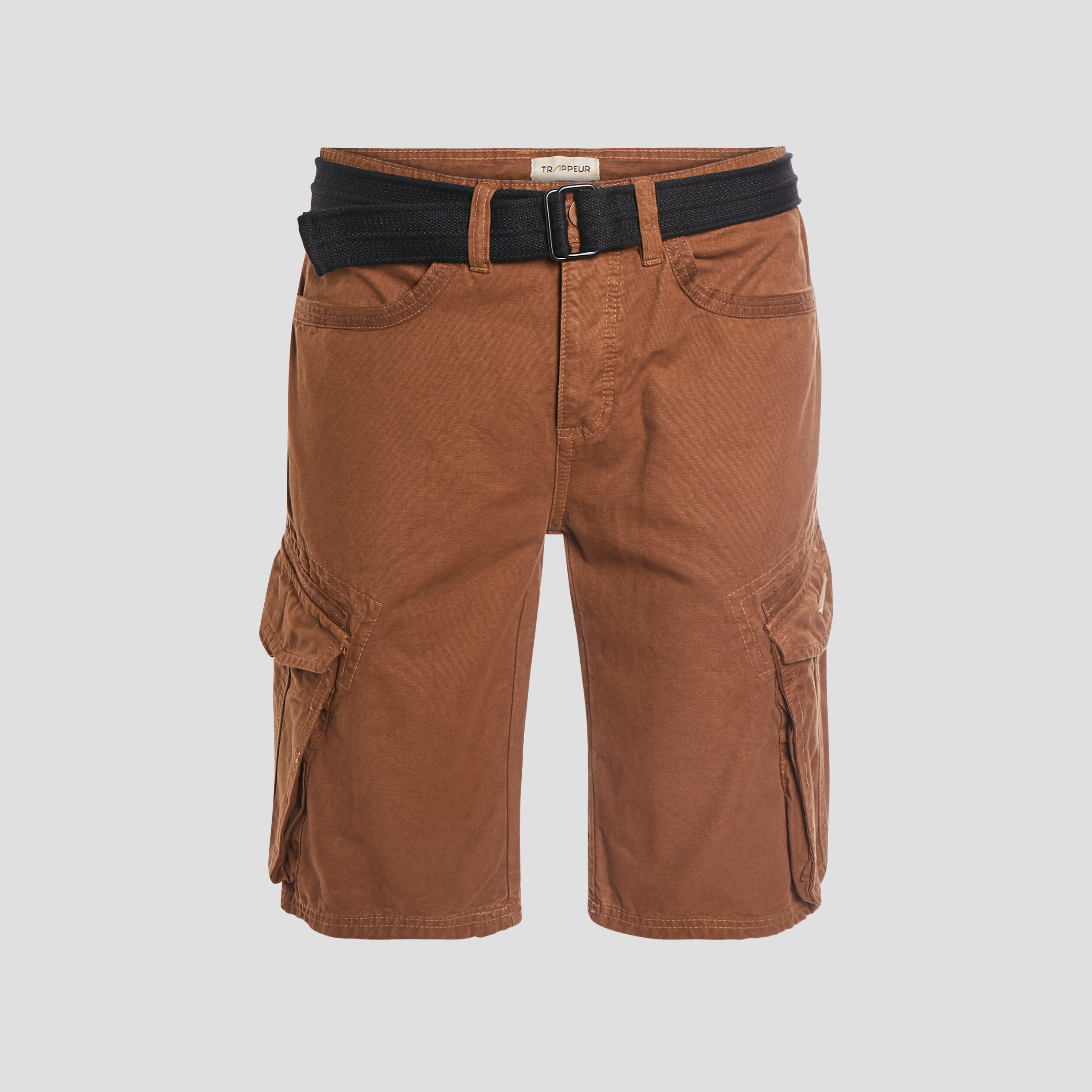Bermuda regular avec ceinture Trappeur camel homme | La Halle