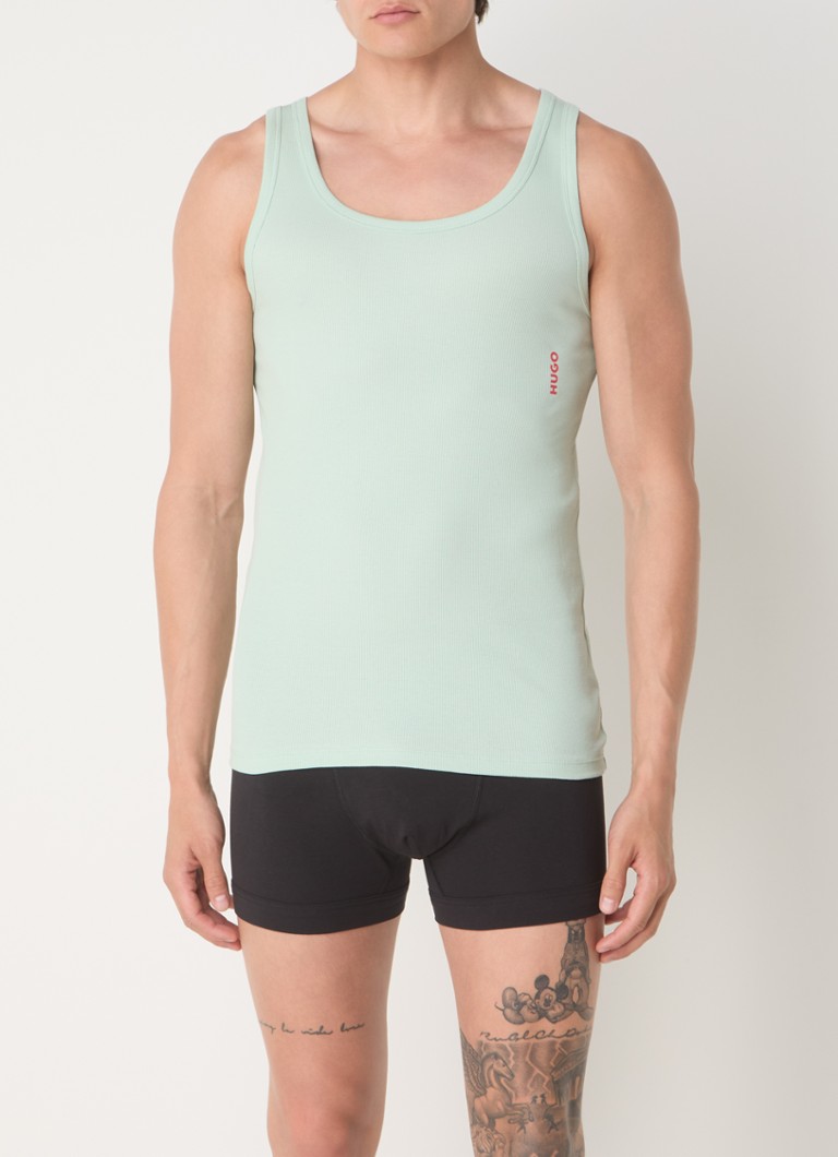 HUGO BOSS Singlet with logo in 2-pack