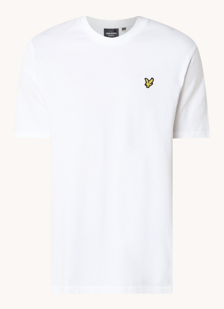 „Lyle & Scott“ marškinėliai su logotipu ir spauda nugaroje